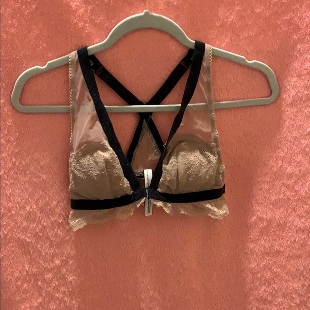 Two bralettes.